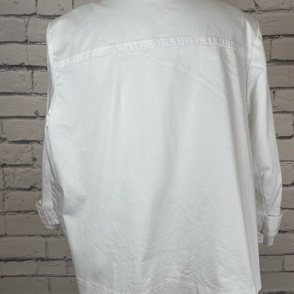 Dress Barn White Casual Suit Jacket Blazer size 1X - Picture 7 of 10